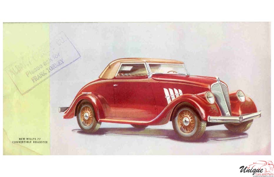 1933 Willys 77 Brochure Page 4